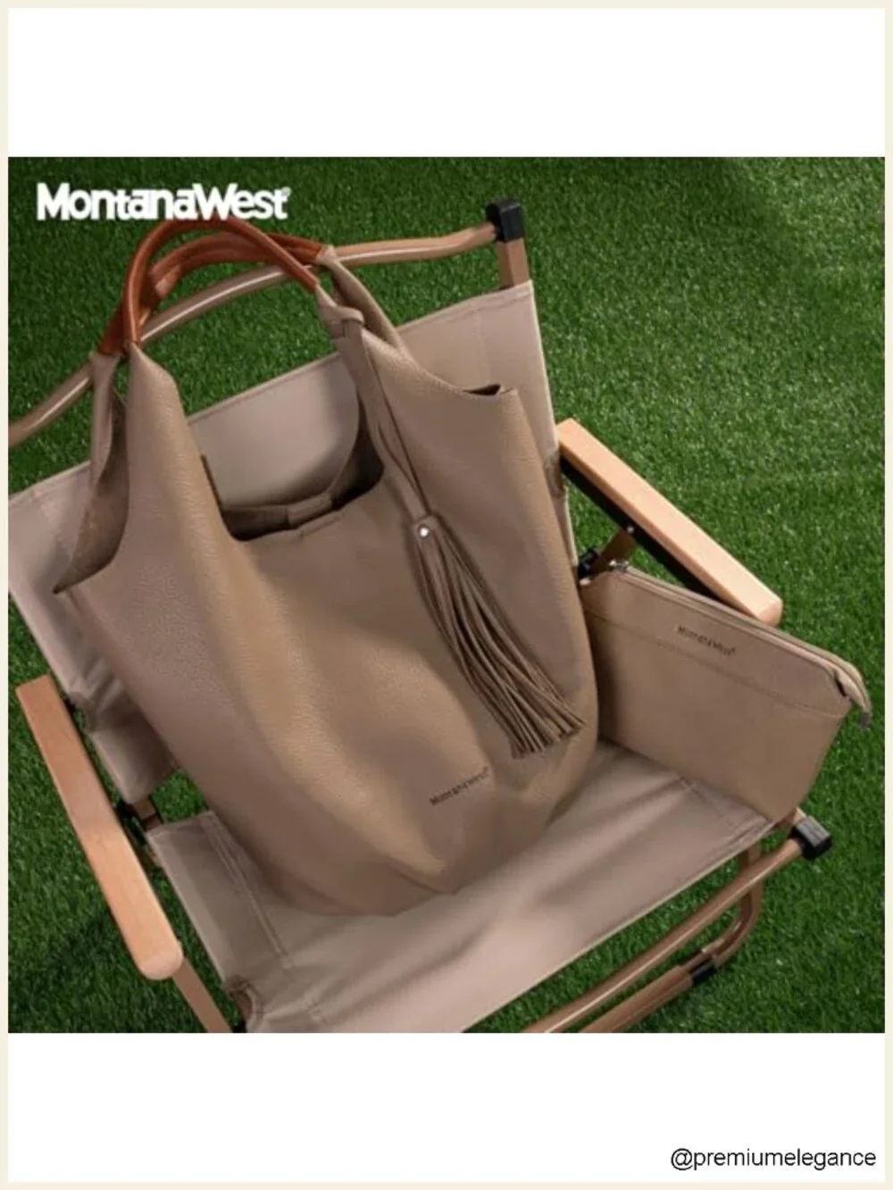 Vegan Leather Slouchy Hobo Bag Set with Tassels & Magnetic Clasp